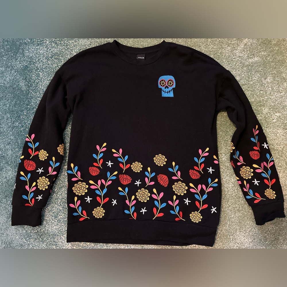 Unisex Pixar’s Coco Embroidered Sweatshirt - Size S
